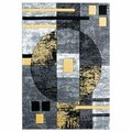 United Weavers Of America 2 ft. 7 in. x 7 ft. 4 in. Bristol Epsilon Yellow Rectangle Runner Rug 2050 10112 28C